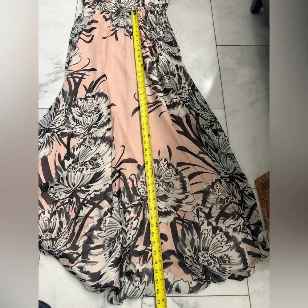 Eliza J size 6 pink halter floor length maxi dress - Picture 7 of 8